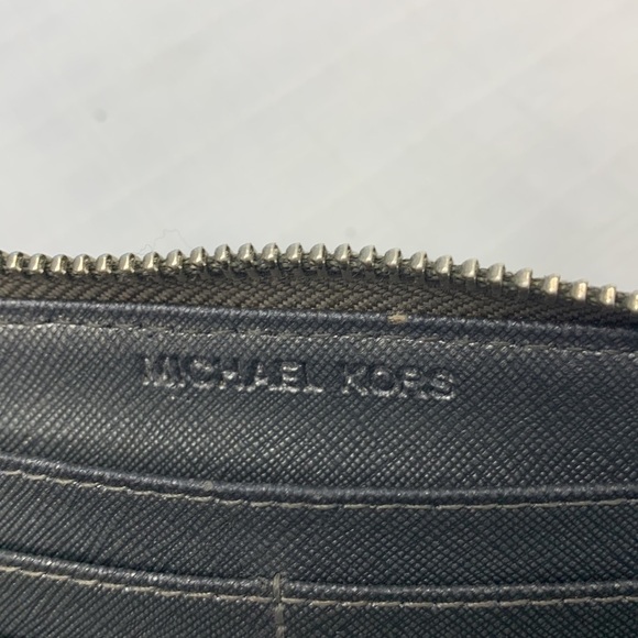 MICHAEL Michael Kors  Monogram Mirror Metallic Continental Zip Around Wallet - Picture 8 of 11